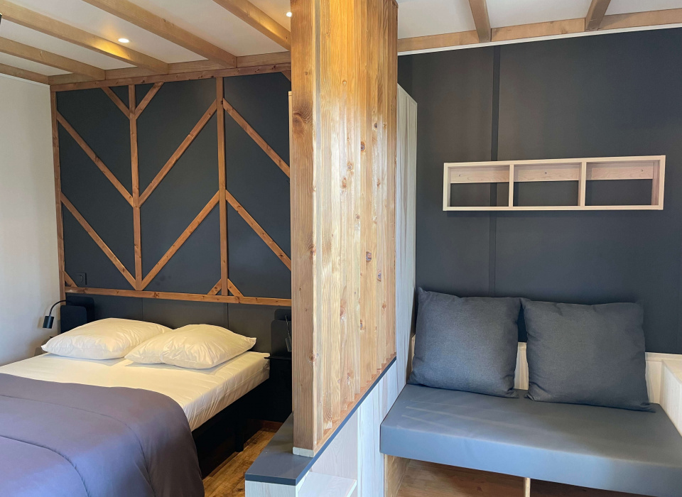 Chalet 1 chambre 2 personnes avec lit double