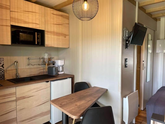 Chalet 1 chambre espace cuisine salon