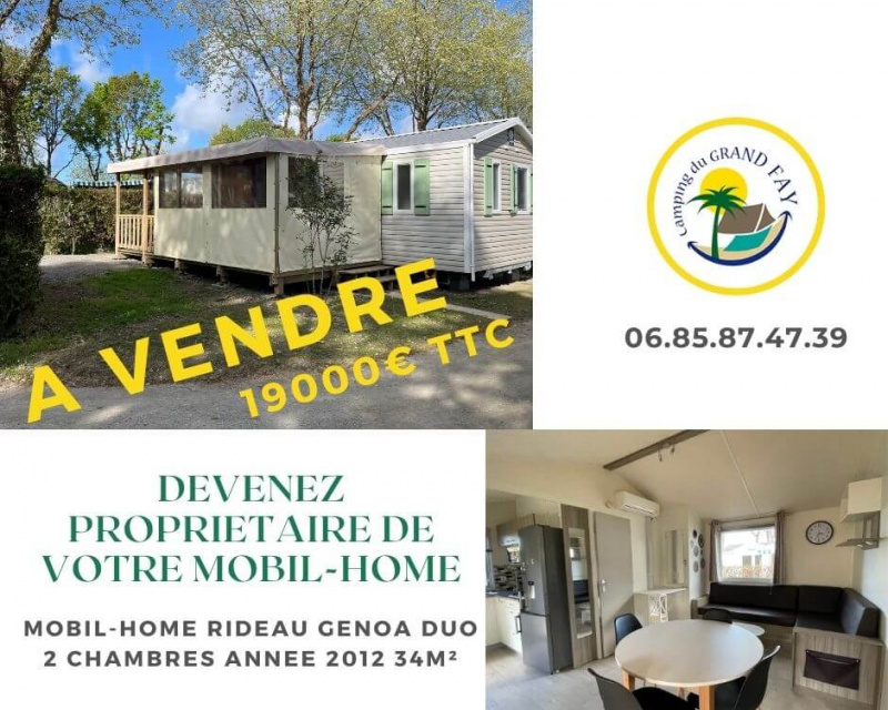 A VENDRE MOBIL-HOME RIDEAU GENOA DUO